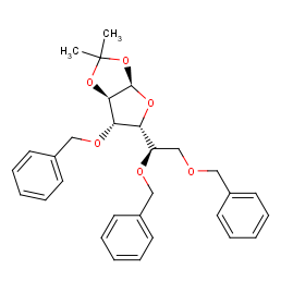Tri-o-benzyl-a-d-monoacetoneglucofuranose