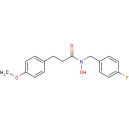 N-[(4-Fluorophenyl)methyl]-N-hydroxy-4-methoxy-benzenepropanamide