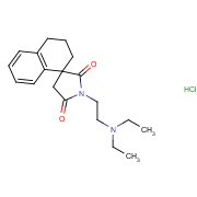 1'-[2-(diethylamino)ethyl]spiro[2,3-dihydro-1h-naphthalene-4,3'-pyrrolidine]-2',5'-dione;hydrochloride