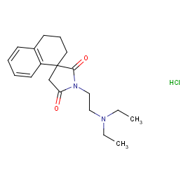 1'-[2-(diethylamino)ethyl]spiro[2,3-dihydro-1h-naphthalene-4,3'-pyrrolidine]-2',5'-dione;hydrochloride
