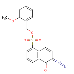 o-anisyl 6-diazo-5,6-dihydro-5-oxonaphthalene-1-sulphonate