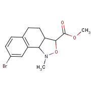 8-bromo-1-methyl-1,3,3a,4,5,9b-hexahydro-naphtho[1,2-c]isoxazole-3-carboxylic Acid Methyl Ester