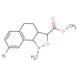 8-bromo-1-methyl-1,3,3a,4,5,9b-hexahydro-naphtho[1,2-c]isoxazole-3-carboxylic Acid Methyl Ester