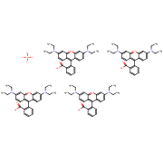 xanthylium, 9-(2-carboxyphenyl)-3,6-bis(diethylamino)-, silicate