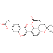7-(Acetyloxy)-3-[5-(acetyloxy)-2,2-dimethyl-2H-1-benzopyran-6-yl]-4H-1-benzopyran-4-one