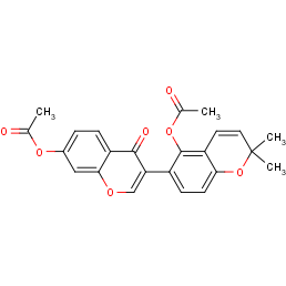 7-(Acetyloxy)-3-[5-(acetyloxy)-2,2-dimethyl-2H-1-benzopyran-6-yl]-4H-1-benzopyran-4-one