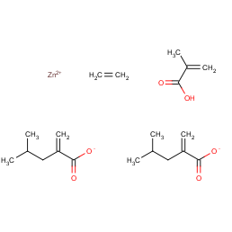 zinc ethylene 4-methyl-2-methylene-pentanoate 2-methylprop-2-enoic acid