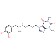 7-(4-{[2-(3,4-dihydroxyphenyl)-1-methylethyl]amino}butyl)-1,3-dimethyl-3,7-dihydro-1H-purine-2,6-dione
