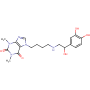 7-(4-{[2-(3,4-dihydroxyphenyl)-2-hydroxyethyl]amino}butyl)-1,3-dimethyl-3,7-dihydro-1H-purine-2,6-dione