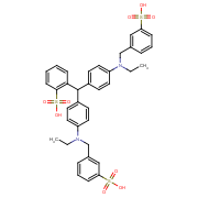 o-[bis[4-[ethyl[(3-sulphophenyl)methyl]amino]phenyl]methyl]benzenesulphonic acid