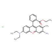 xanthylium, 3-amino-6-(diethylamino)-9-[2-(ethoxycarbonyl)phenyl]-2-methyl-, chloride