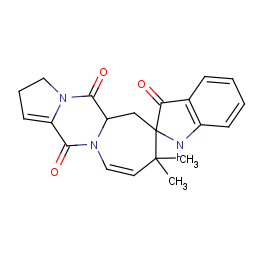 8',8'-dimethylspiro[1h-indole-2,7'-2,3,5a,6-tetrahydropyrrolo[5,6]pyrazino[2,6-b]azepine]-3,5',12'-trione