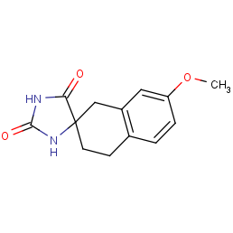 7'-methoxy-3',4'-dihydro-1'H,2H,5H-spiro[imidazolidine-4,2'-naphthalene]-2,5-dione